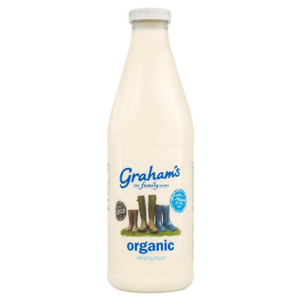 Graham's Organic Whole Milk 1L