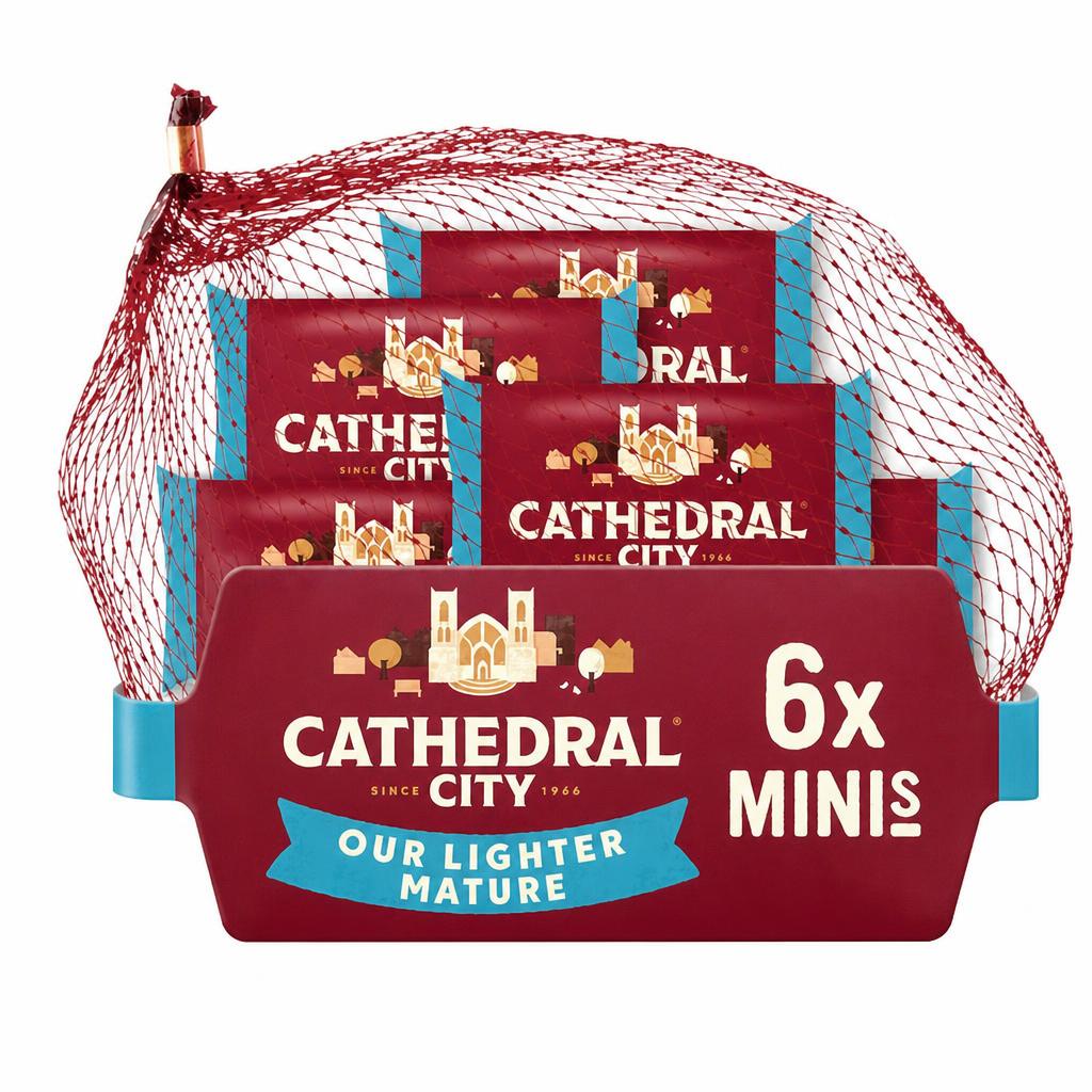 Cathedral City Lighter Mature Cheddar Cheese Minis 6 x 20g