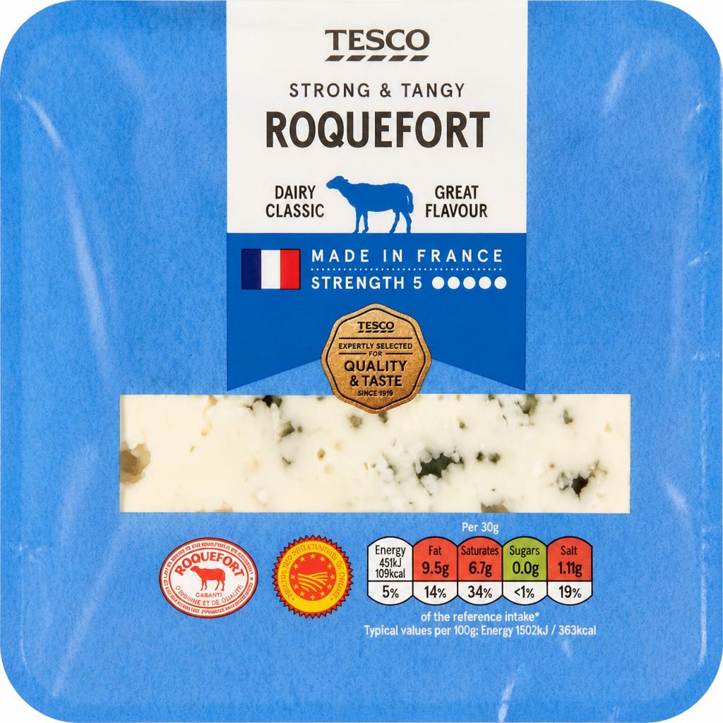 Tesco Roquefort Cheese 100 G
