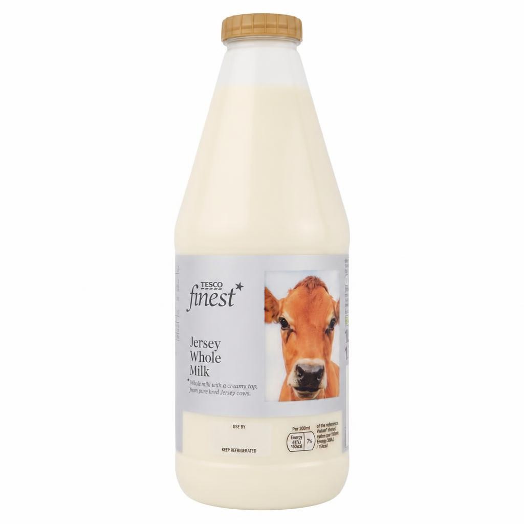 Tesco Finest Jersey Whole Milk 1L