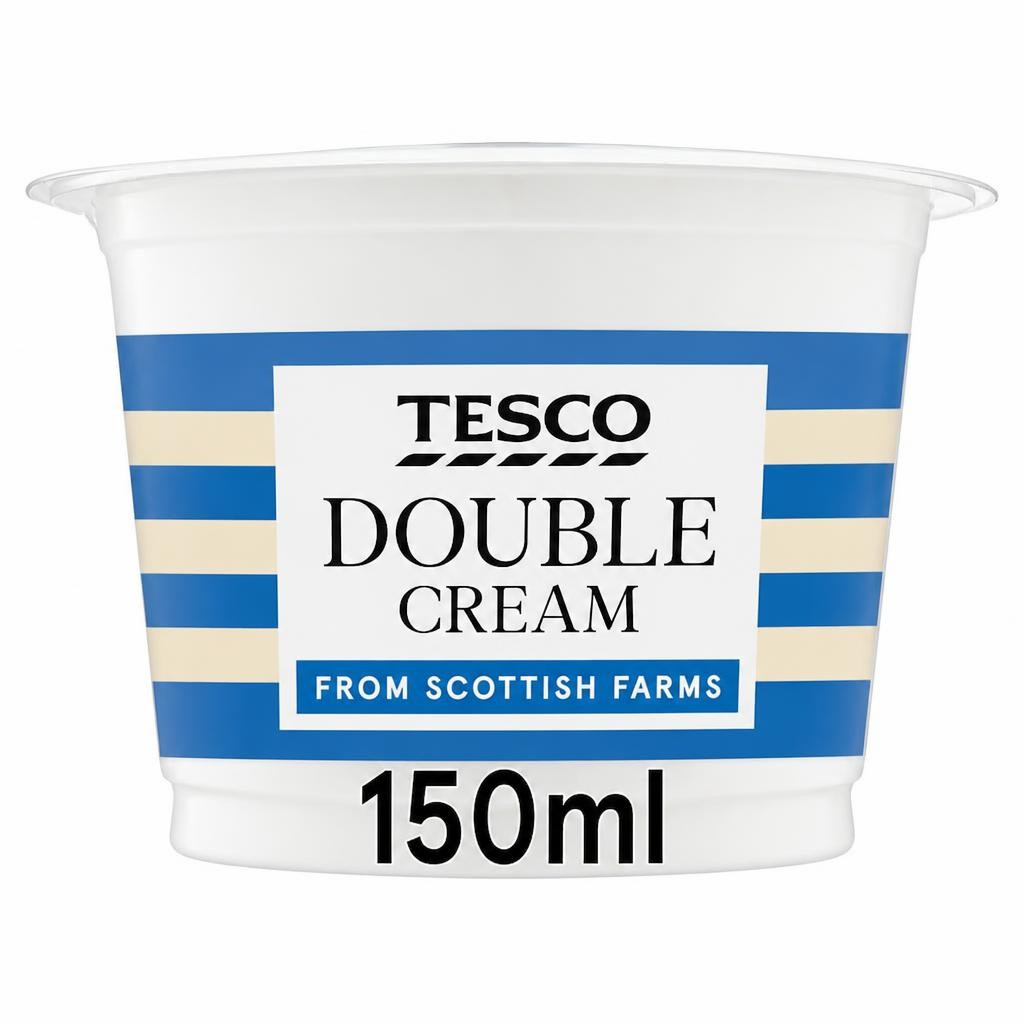 Tesco British Double Cream 150Ml