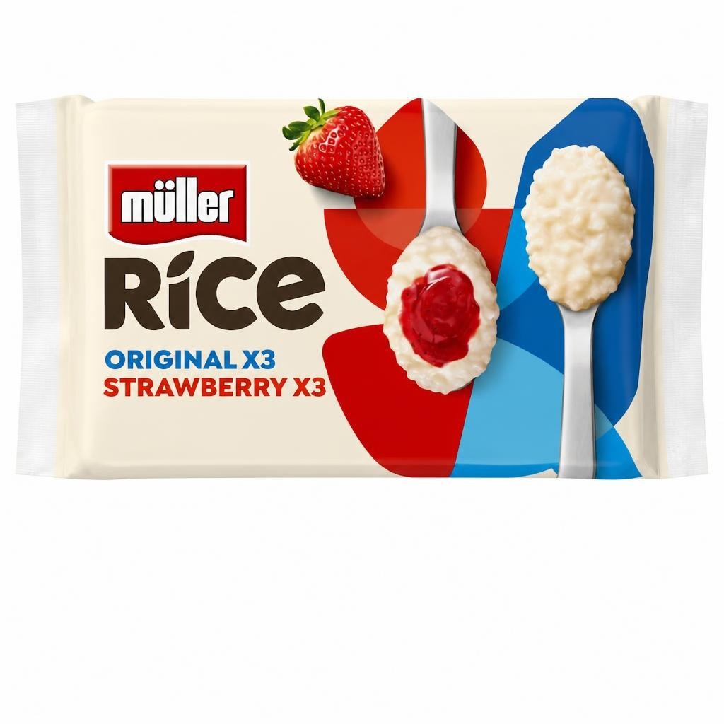 Muller Rice Low Fat Dessert - Original & Strawberry 6 x 170g