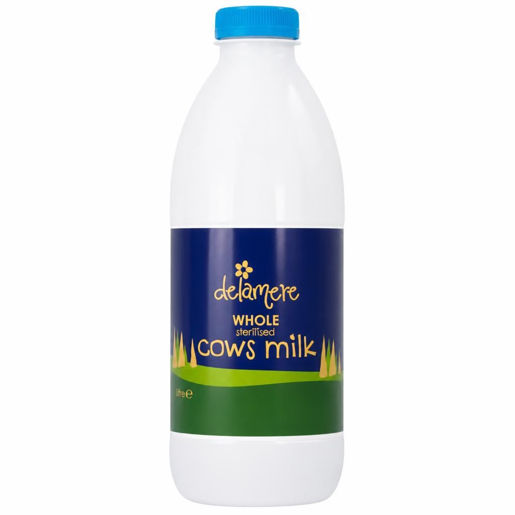 Delamere Dairy Sterilised Longlife Whole Milk 1 Litre