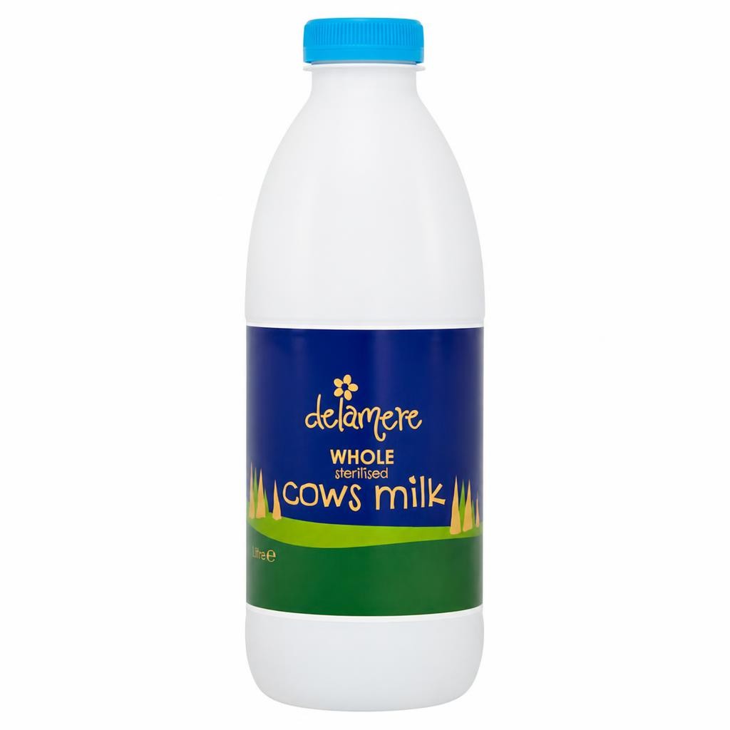 Delamere Dairy Sterilised Longlife Whole Milk 1 Litre