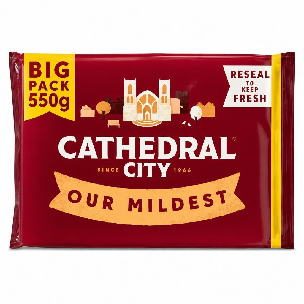 Cathedral City Mild Cheddar Cheese 550G