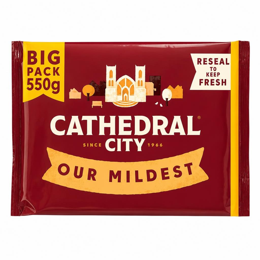 Cathedral City Mild Cheddar Cheese 550G