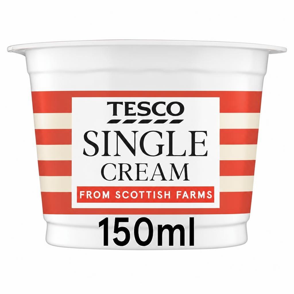 Tesco British Single Cream 150Ml