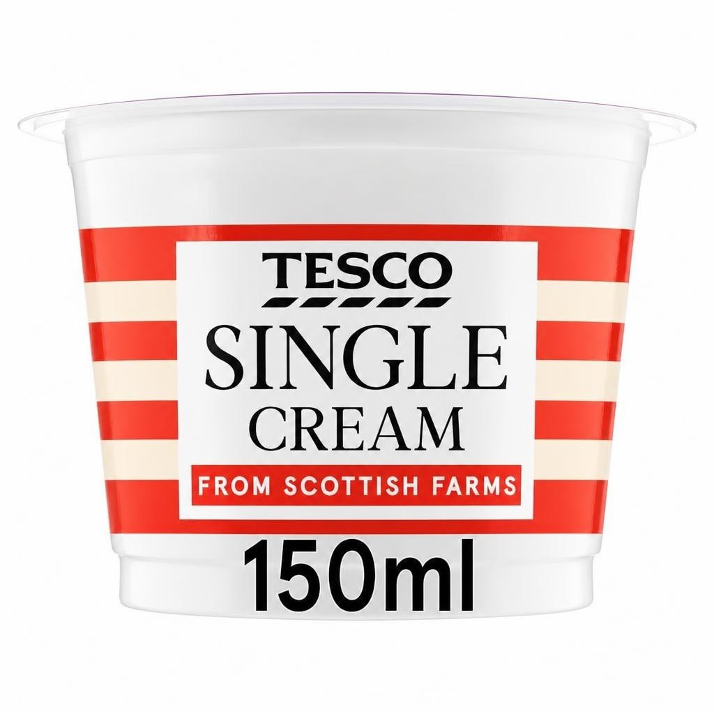 Tesco British Single Cream 150Ml