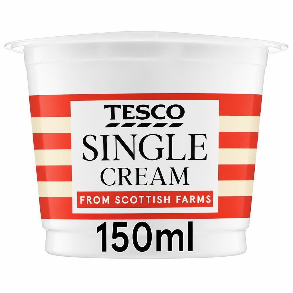 Tesco British Single Cream 150Ml