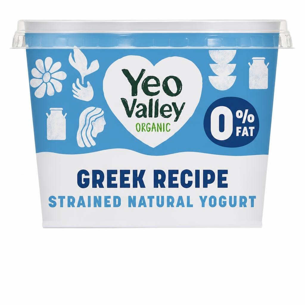 Yeo Valley Organic 0% Greek Recipe Yogurt 450g