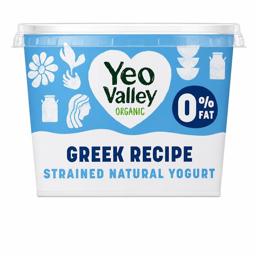 Yeo Valley Organic 0% Greek Recipe Yogurt 450g