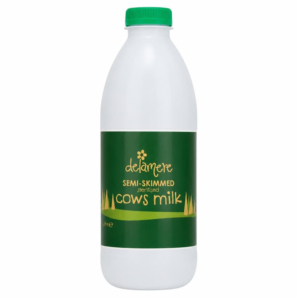 Delamere Dairy Sterilised Semi-Skimmed Milk 1 Litre