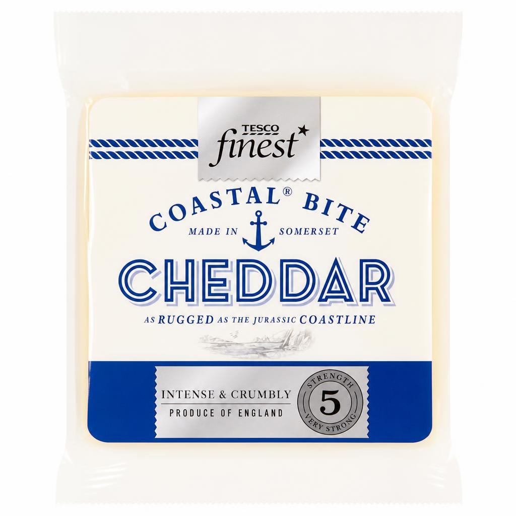 Tesco Finest Vintage Coastal Bite Cheese 200G
