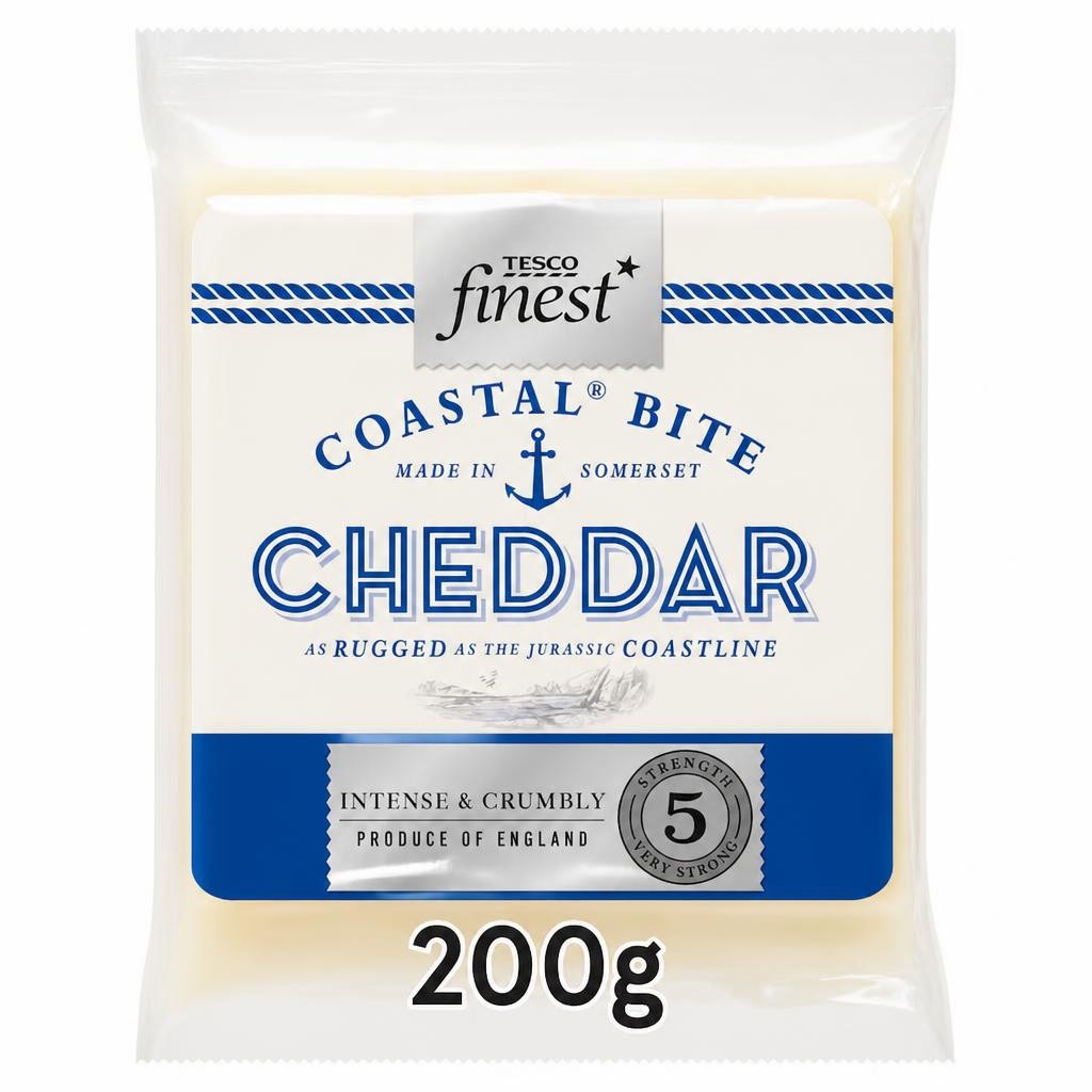 Tesco Finest Vintage Coastal Bite Cheese 200G