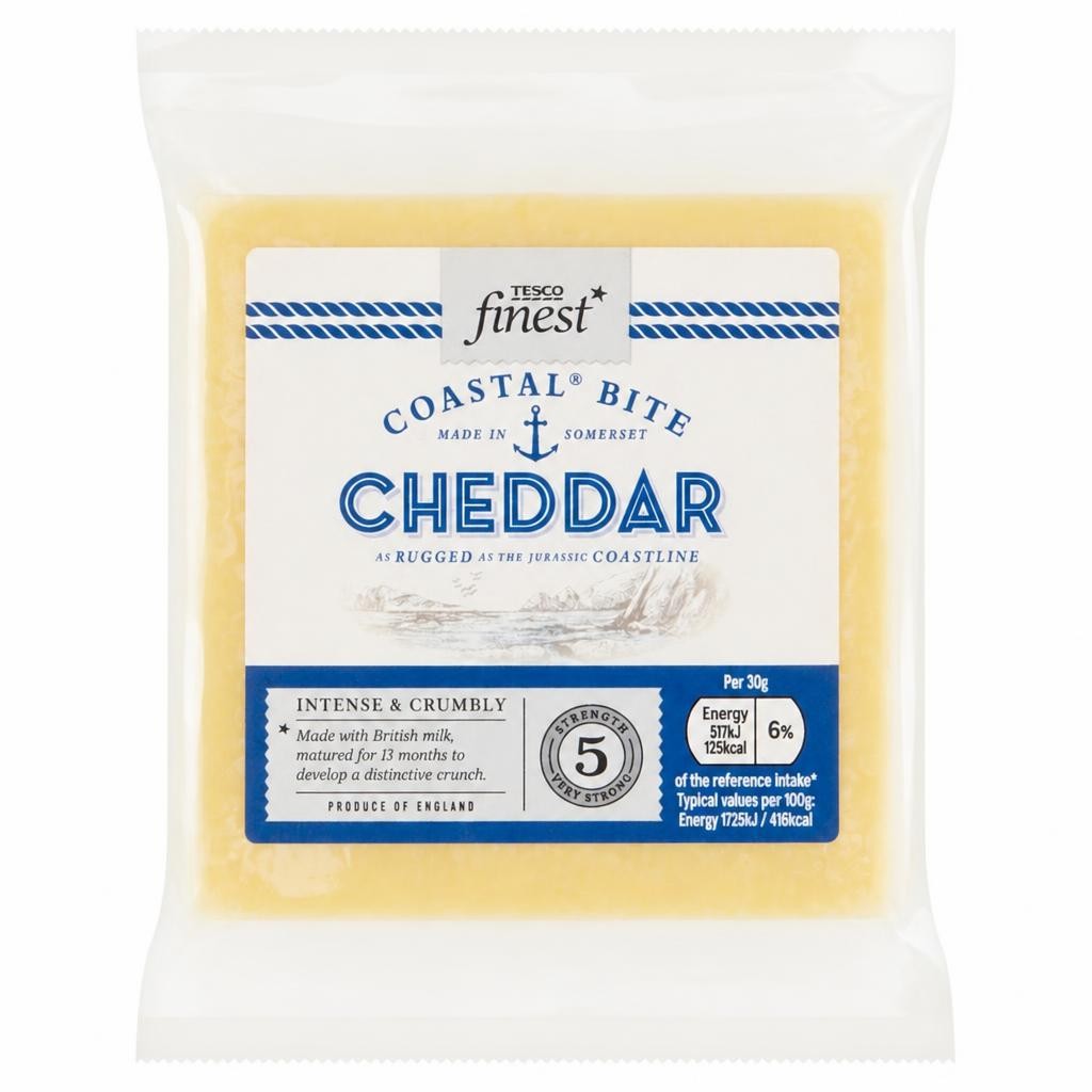 Tesco Finest Vintage Coastal Bite Cheese 200G