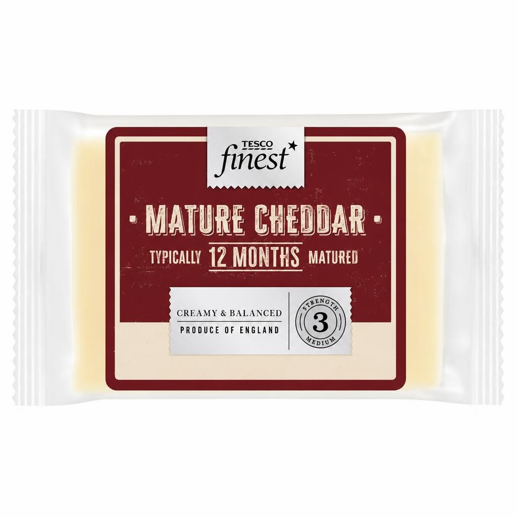 Tesco Finest Mature English Cheddar Cheese 350G