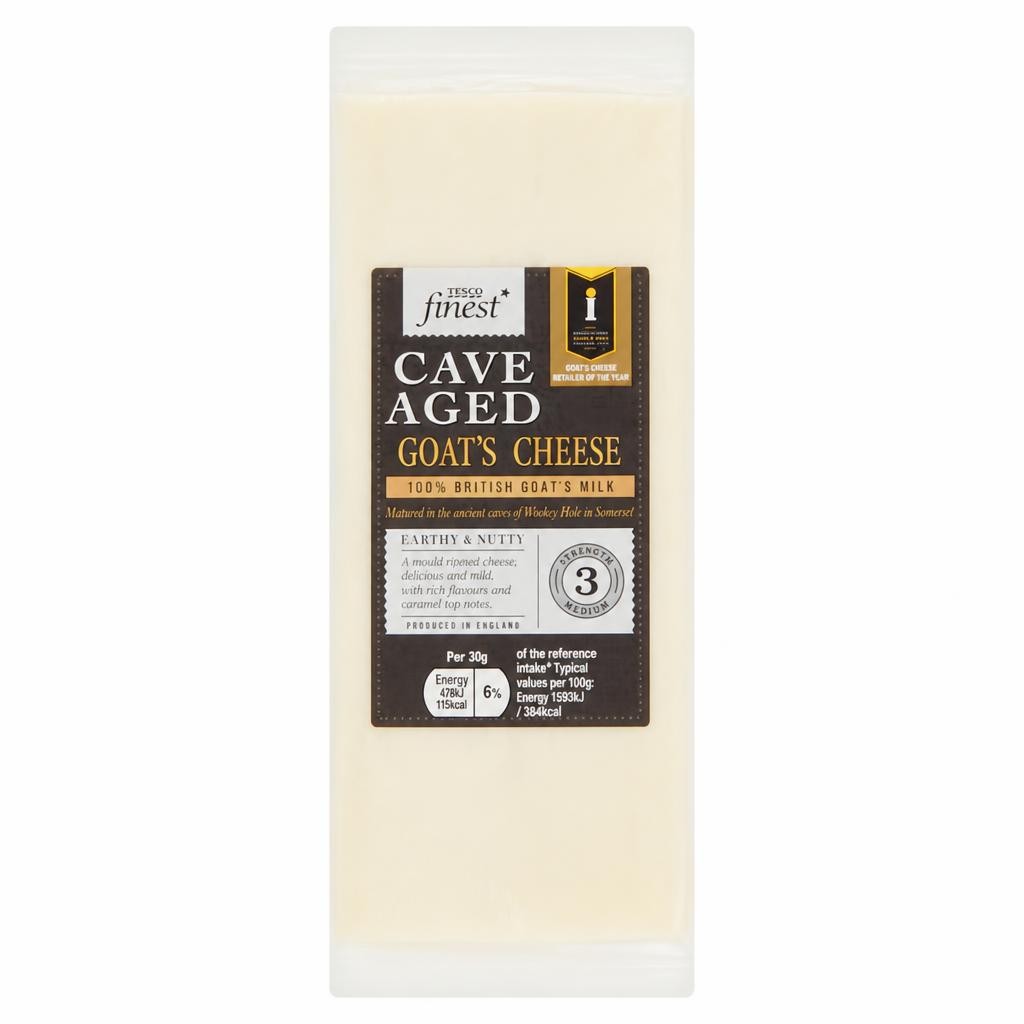 Tesco Finest Cave Aged Goat Cheese 200G