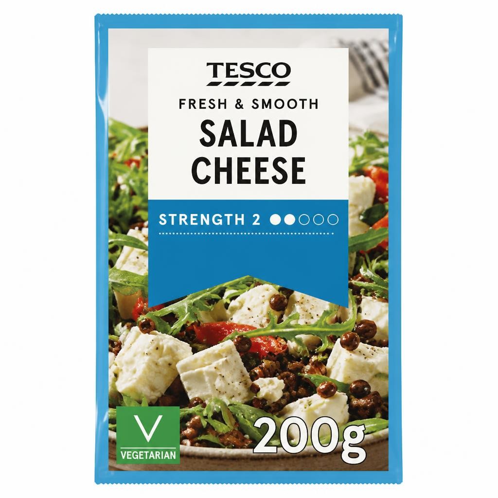 Tesco Salad Cheese 200G .
