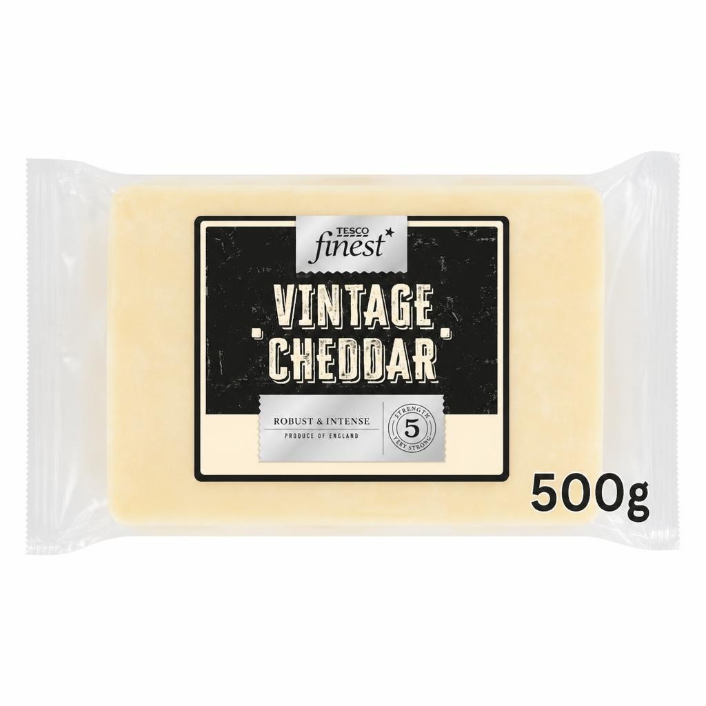 Tesco Finest Vintage Cheddar Cheese 500g