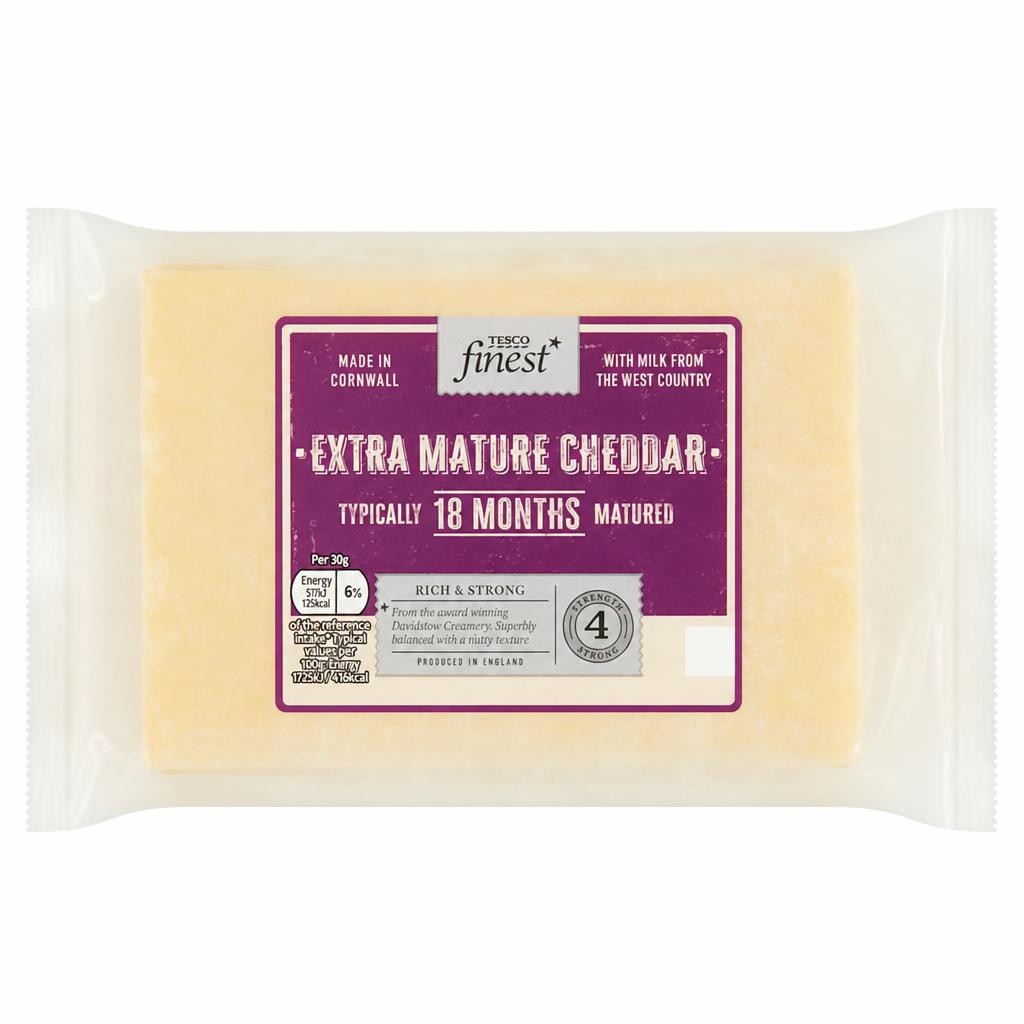 Tesco Finest Extra Mature Cheddar Cheese 550g
