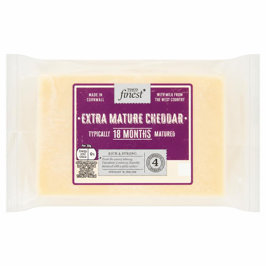 Tesco Finest Extra Mature Cheddar Cheese 550g