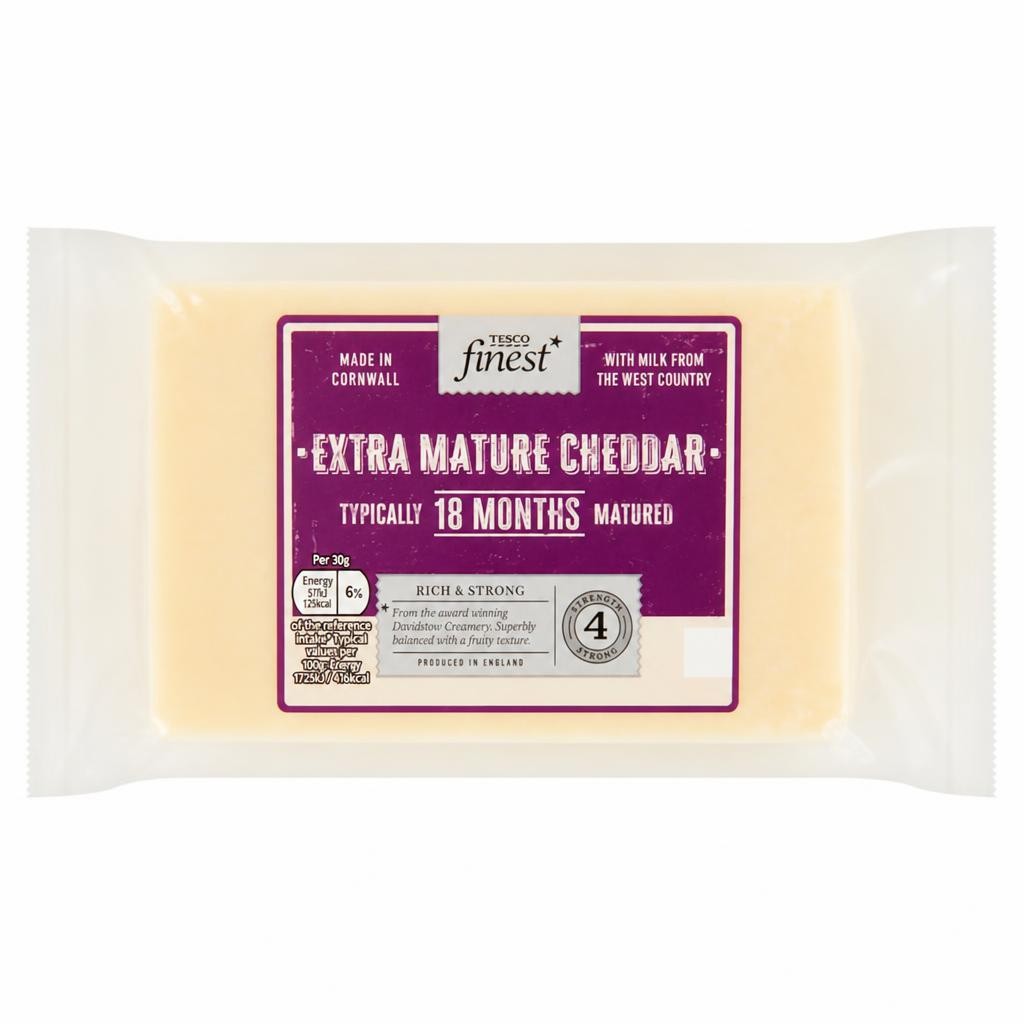 Tesco Finest Extra Mature Cheddar Cheese 550g