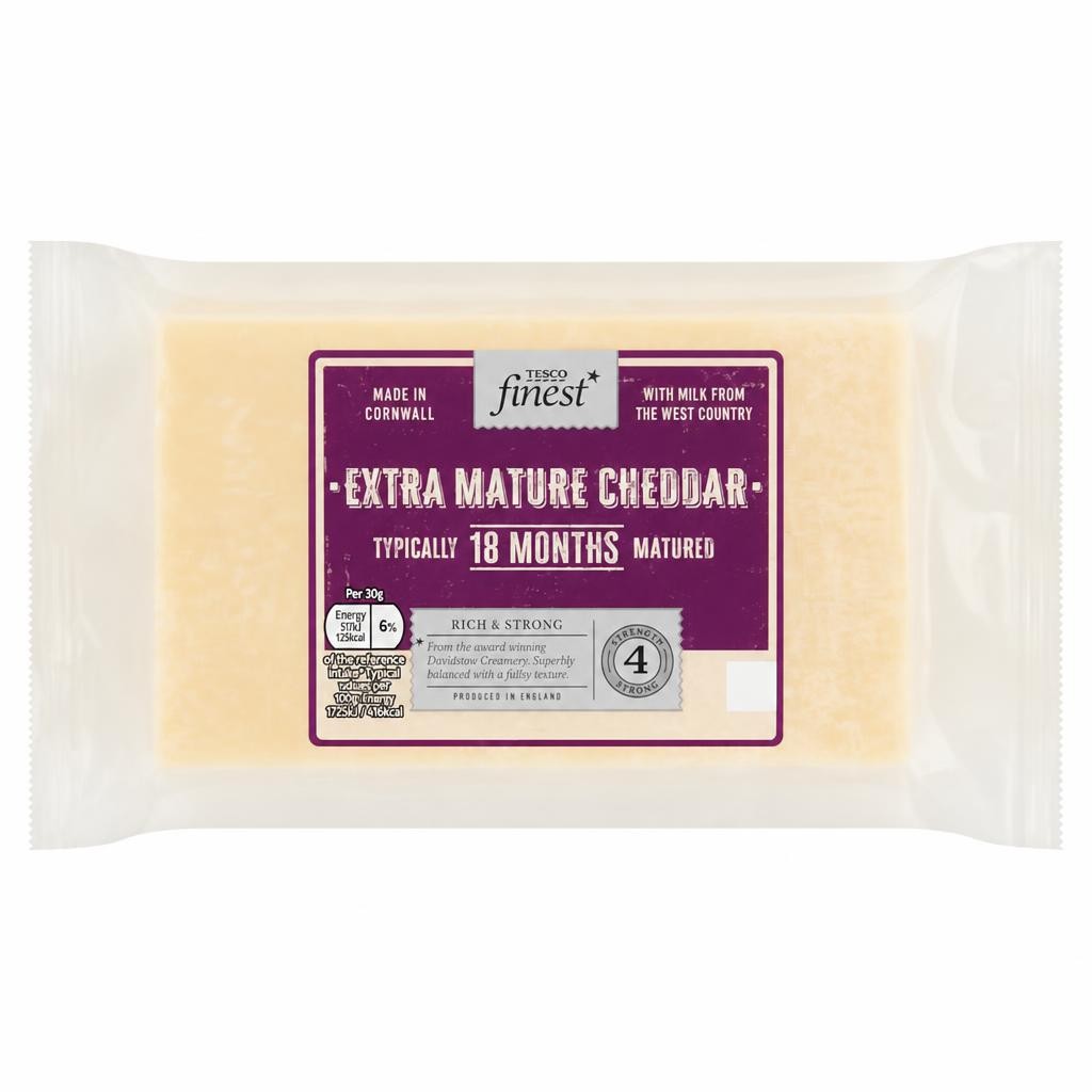 Tesco Finest Extra Mature Cheddar Cheese 550g
