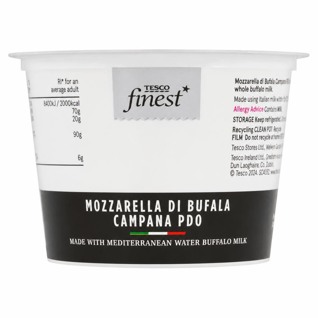 Tesco Finest Mozzarella Di Bufala Campana PDO 200g