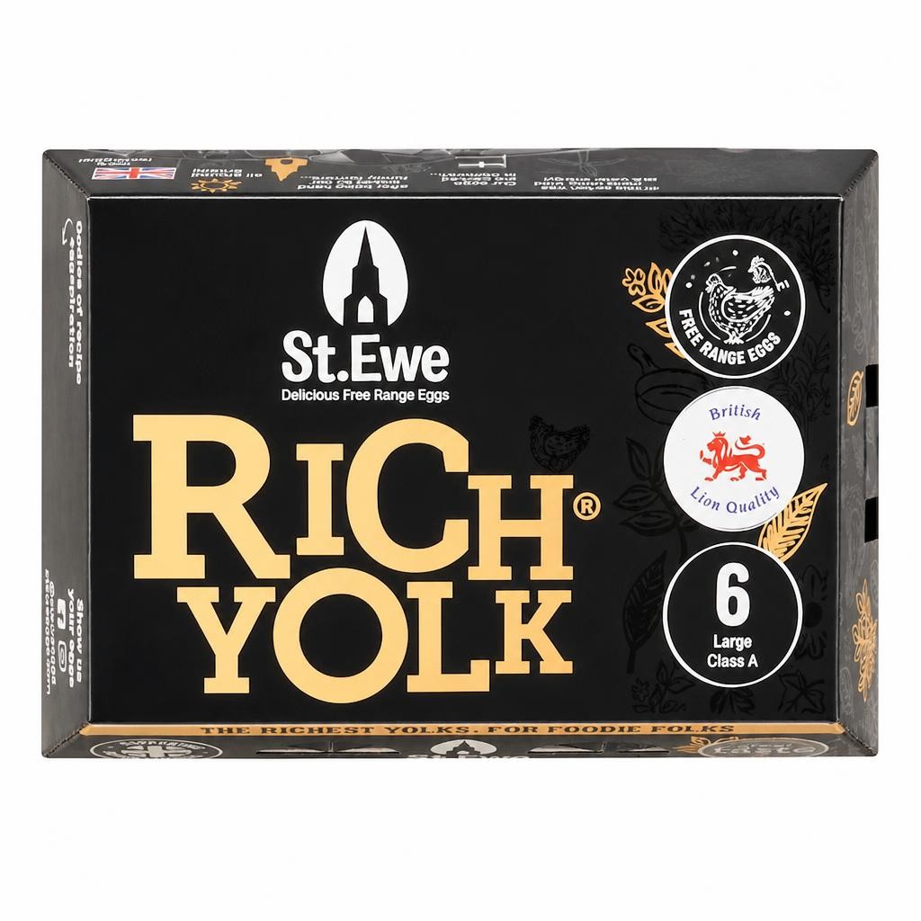 St. Ewe Rich Yolk Large Free-Range Eggs 6 Pack