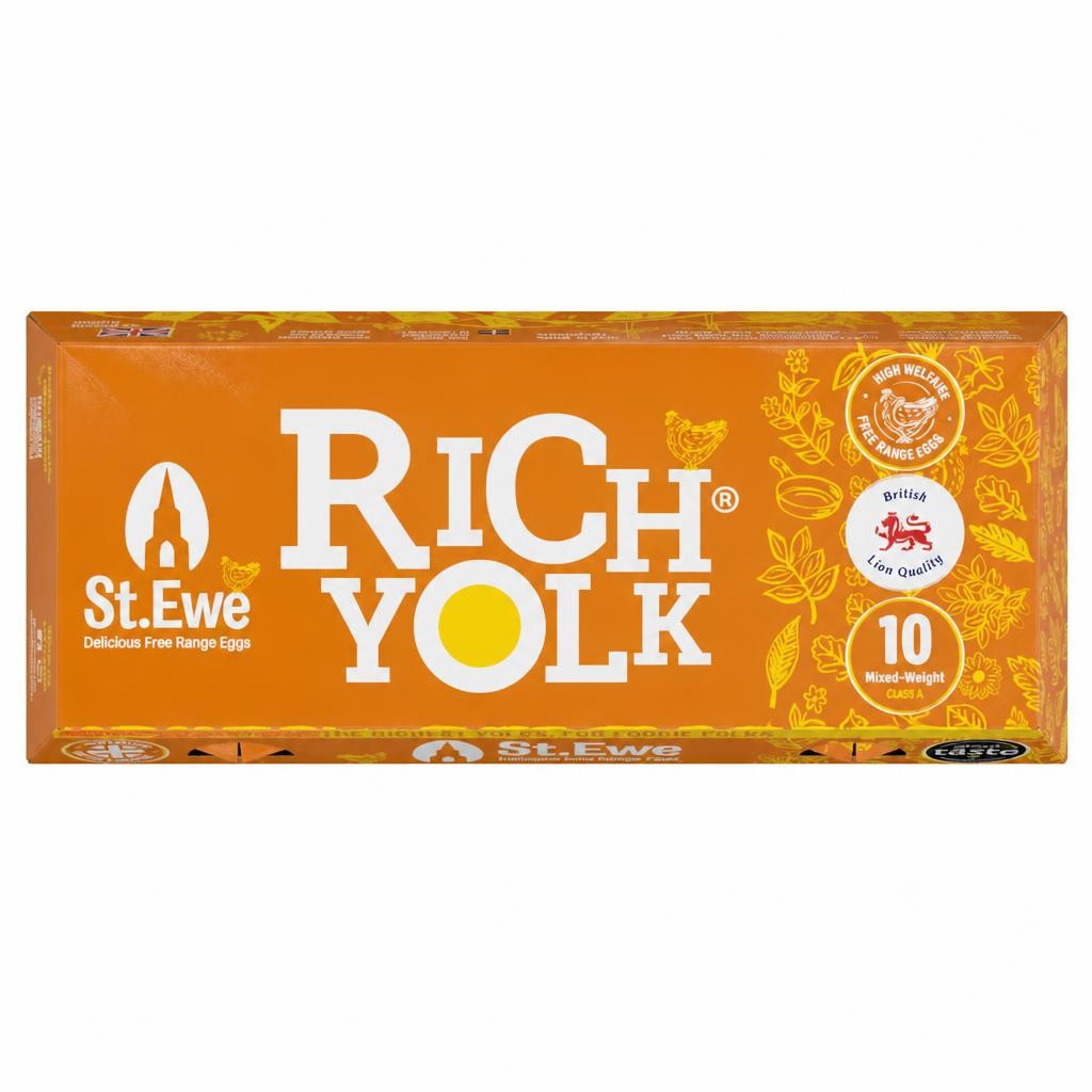 St Ewe Free Range Rich Yolk Mixed Weight 10 Pack