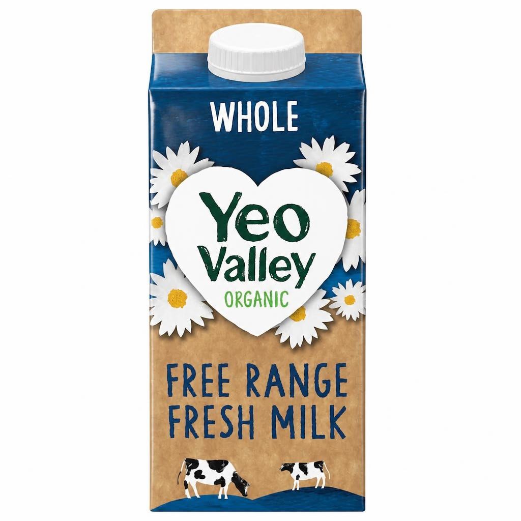 Yeo Valley Organic Free Range Whole Milk 1L