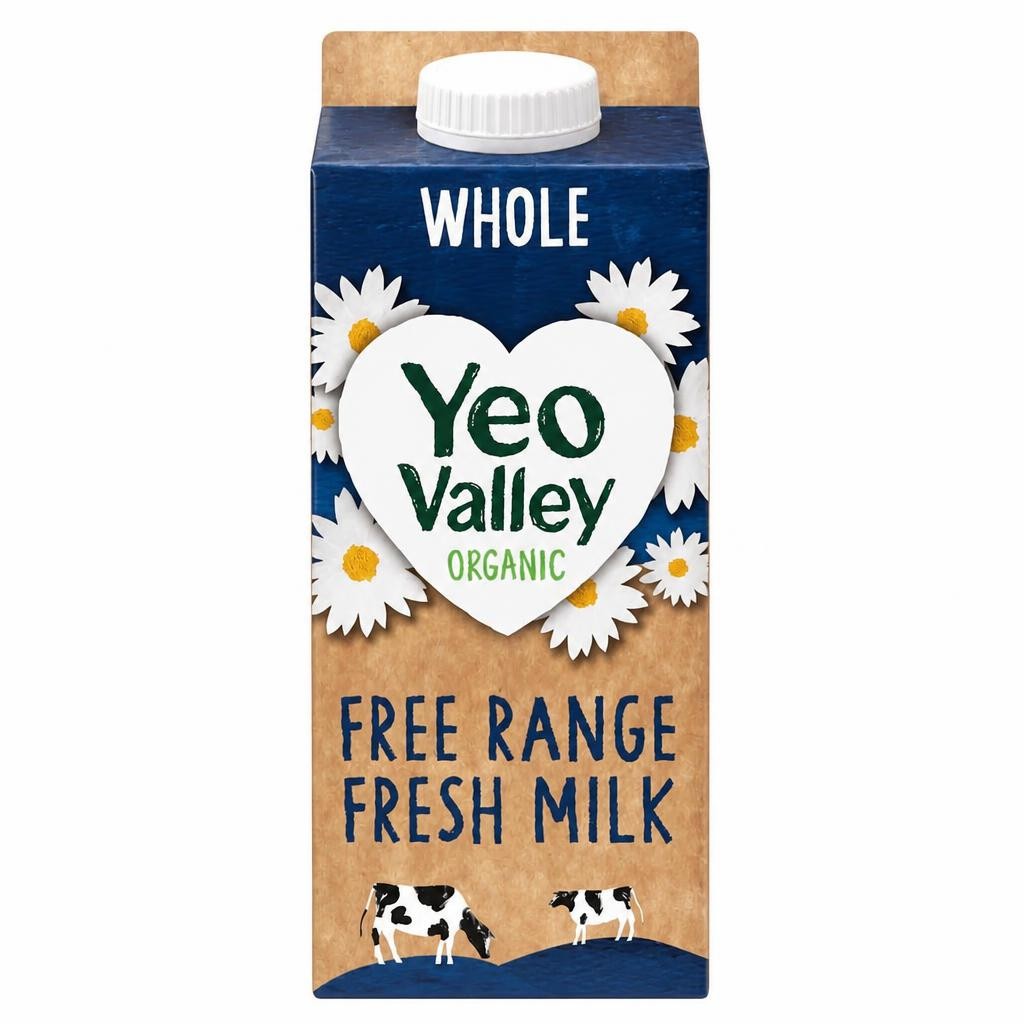Yeo Valley Organic Free Range Whole Milk 1L