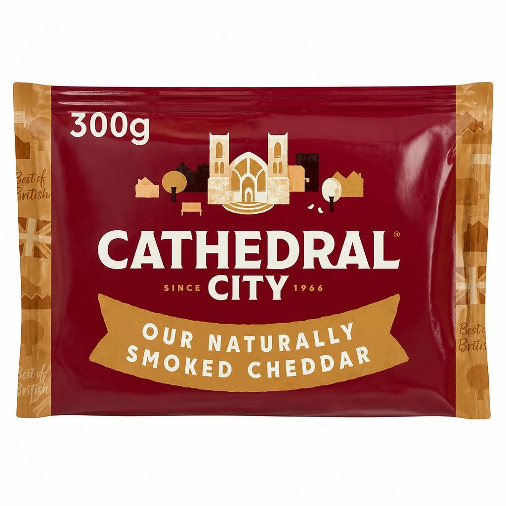 Cathedral City Smoked Cheddar Block 300g