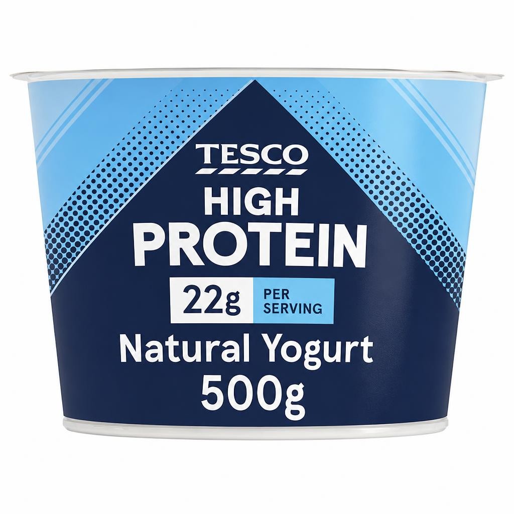 Tesco High Protein Natural Yogurt 500g