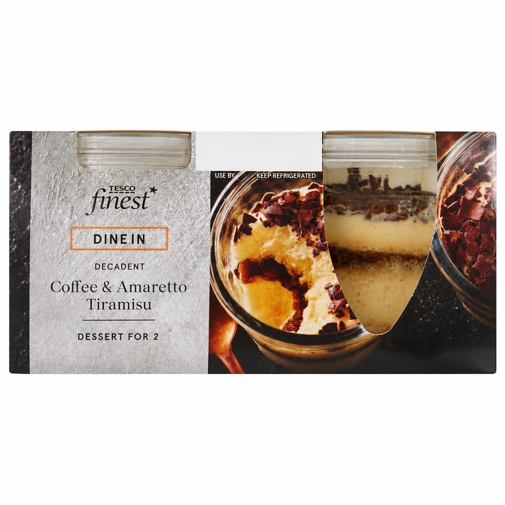 Tesco Finest Coffee & Amaretto Tiramisu 2x85g