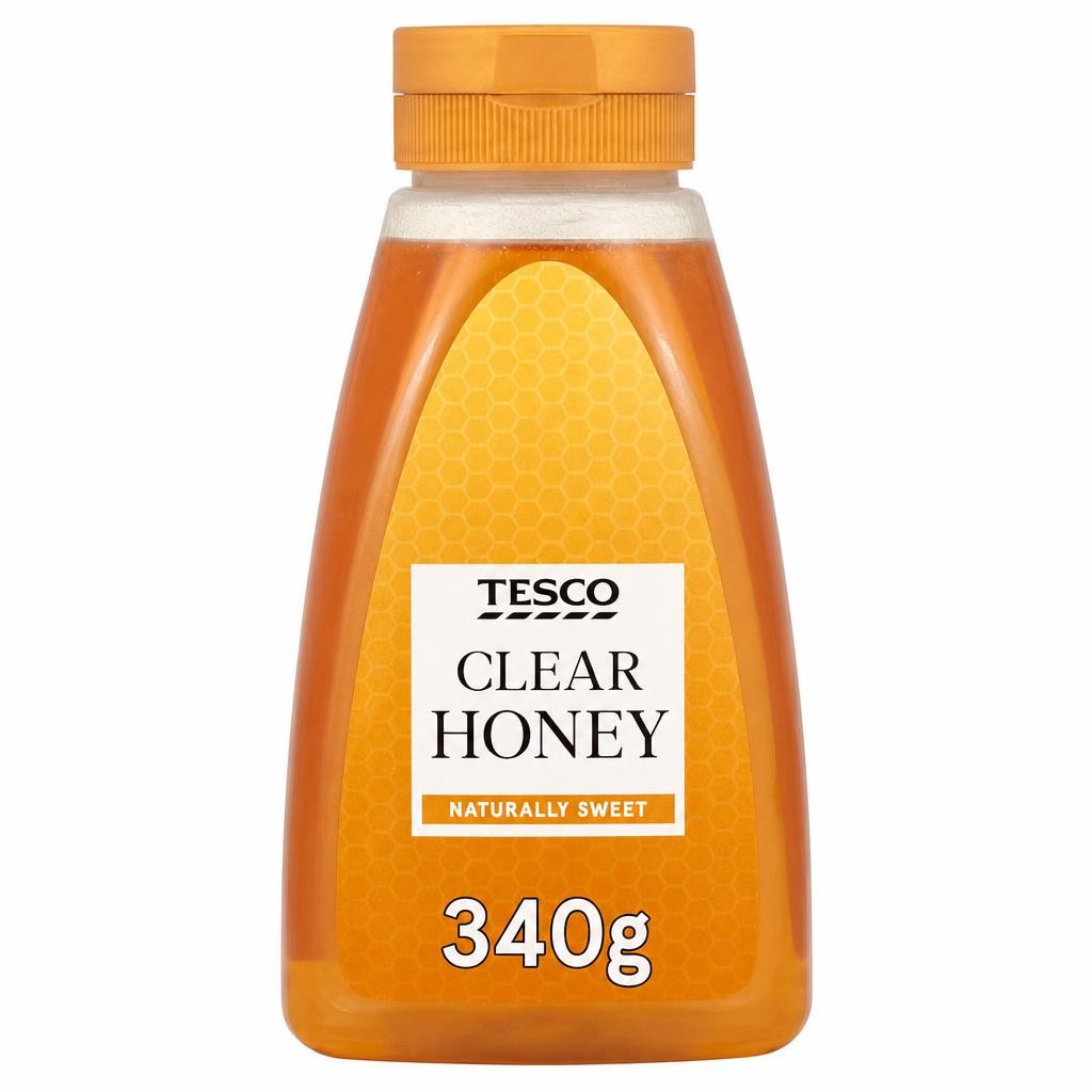 Tesco Squeezy Clear Honey 340G