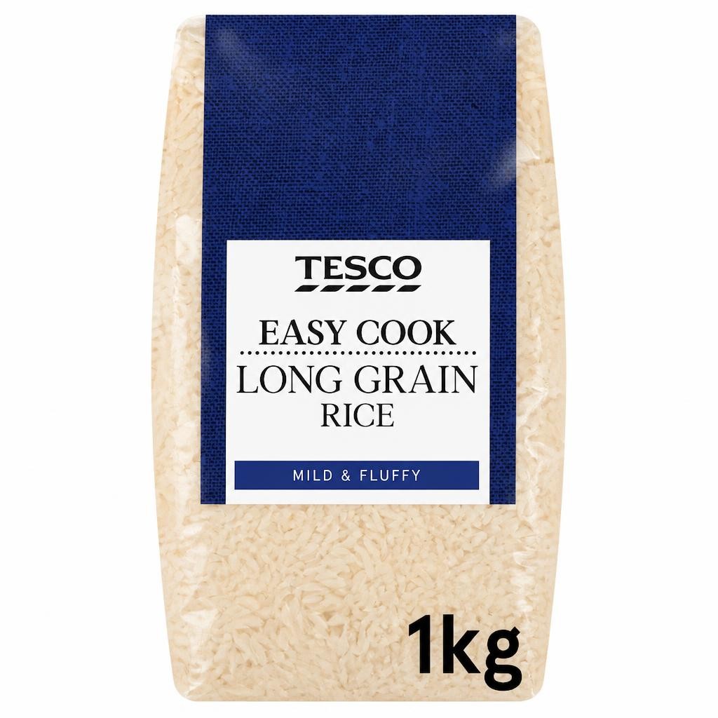 Tesco Easy Cook Long Grain Rice 1Kg
