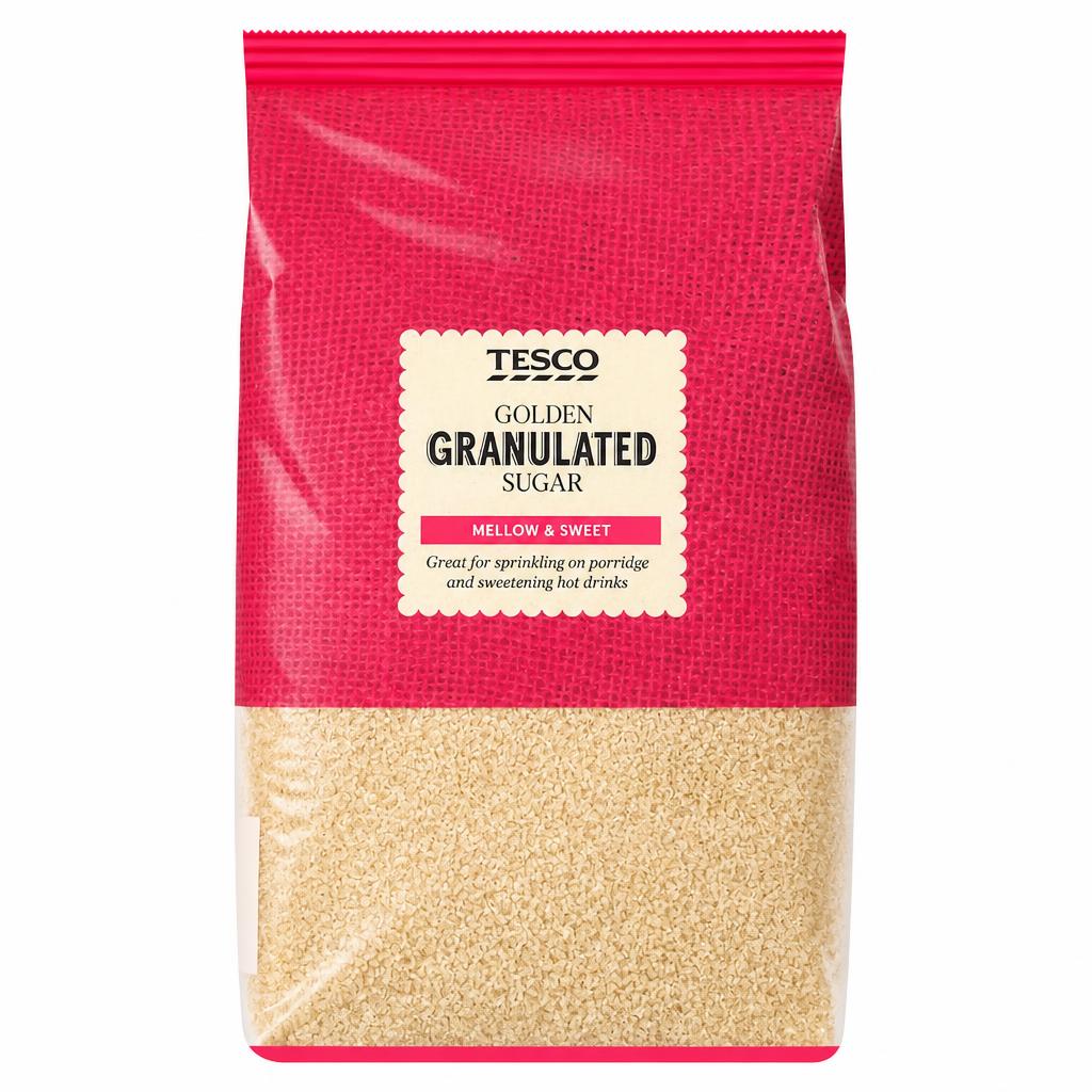 Tesco Golden Granulated Sugar 1Kg