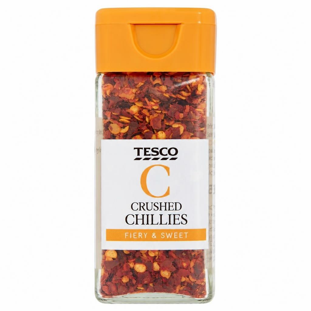 Tesco Crushed Chillies 28G