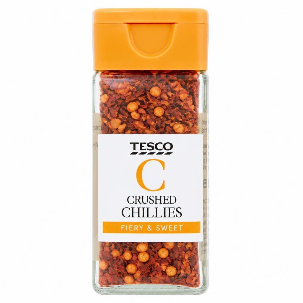 Tesco Crushed Chillies 28G