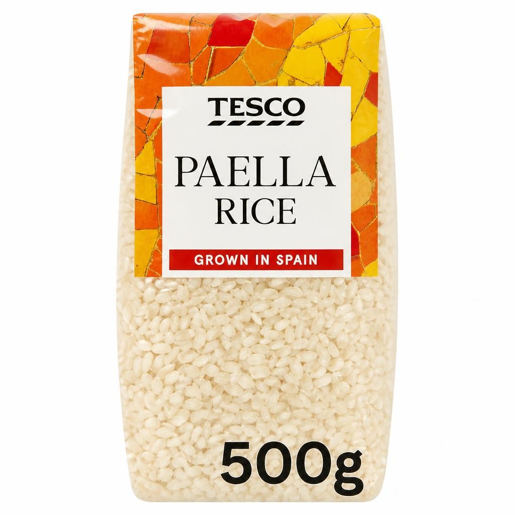 Tesco Ingredients Spanish Paella Rice 500G