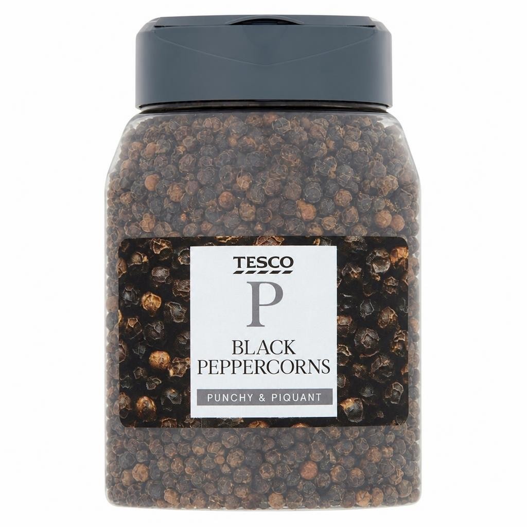 Tesco Black Peppercorns 250G