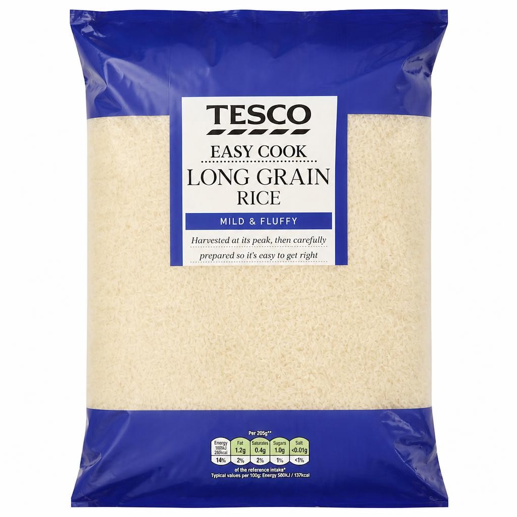 Tesco Easy Cook Long Grain Rice 4Kg