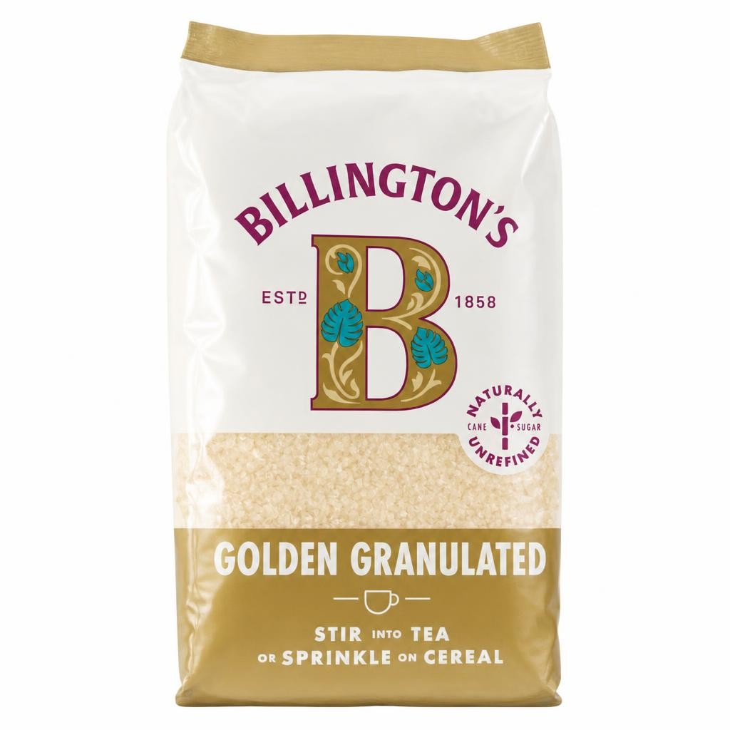 Billington's Golden Granulated Sugar 1Kg