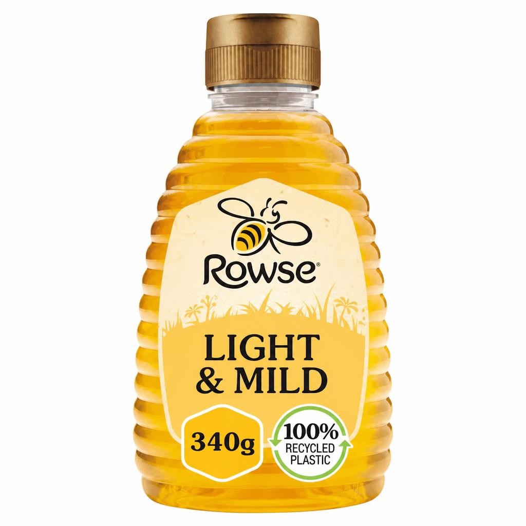 Rowse Squeezy Light & Mild Honey 340G