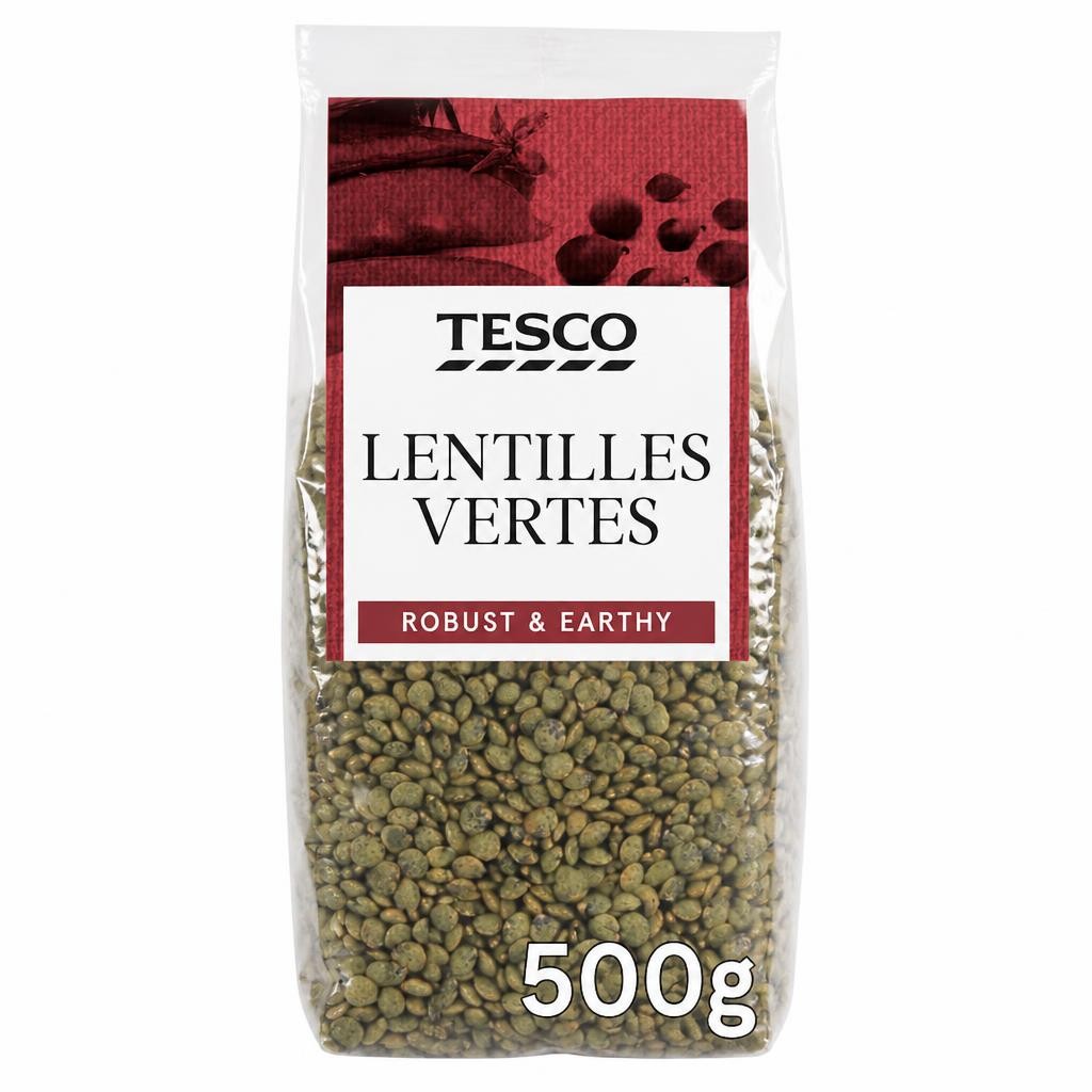 Tesco Lentilles Vertes 500G