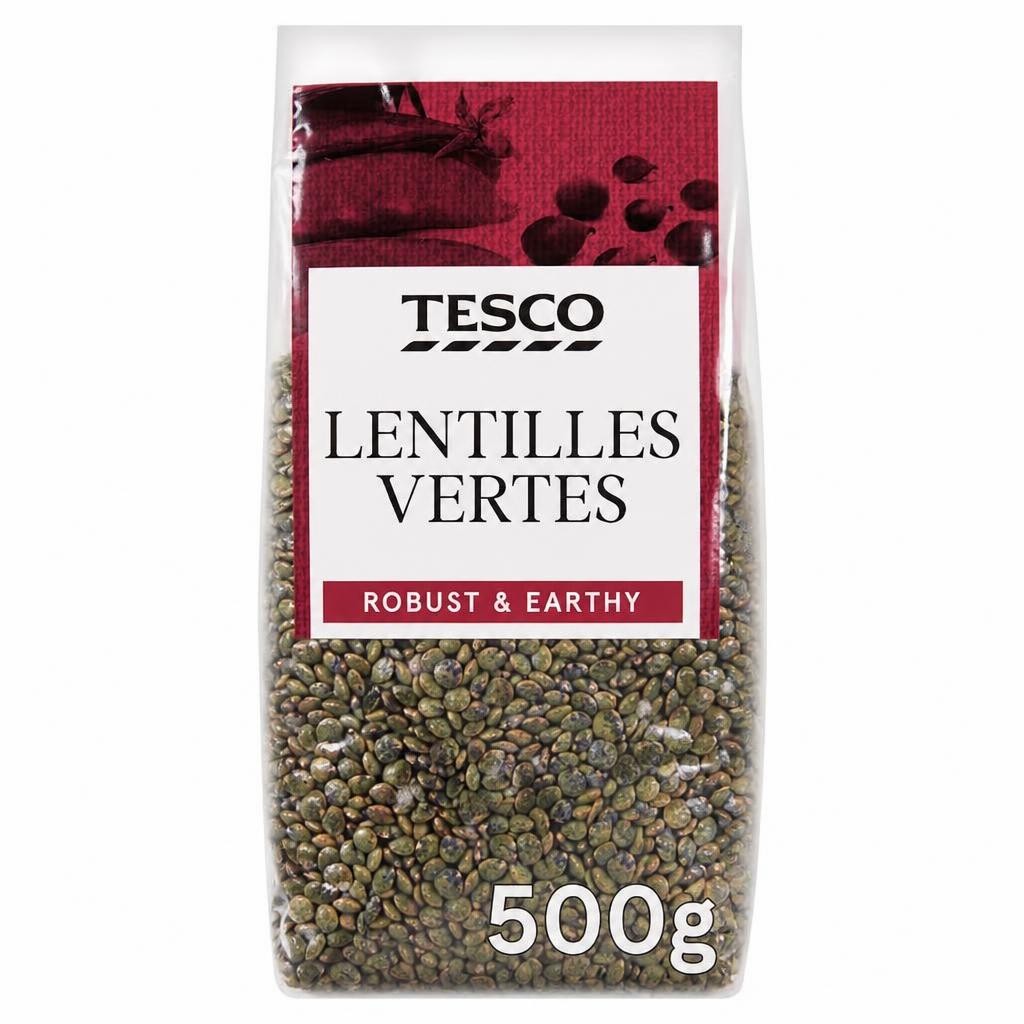 Tesco Lentilles Vertes 500G
