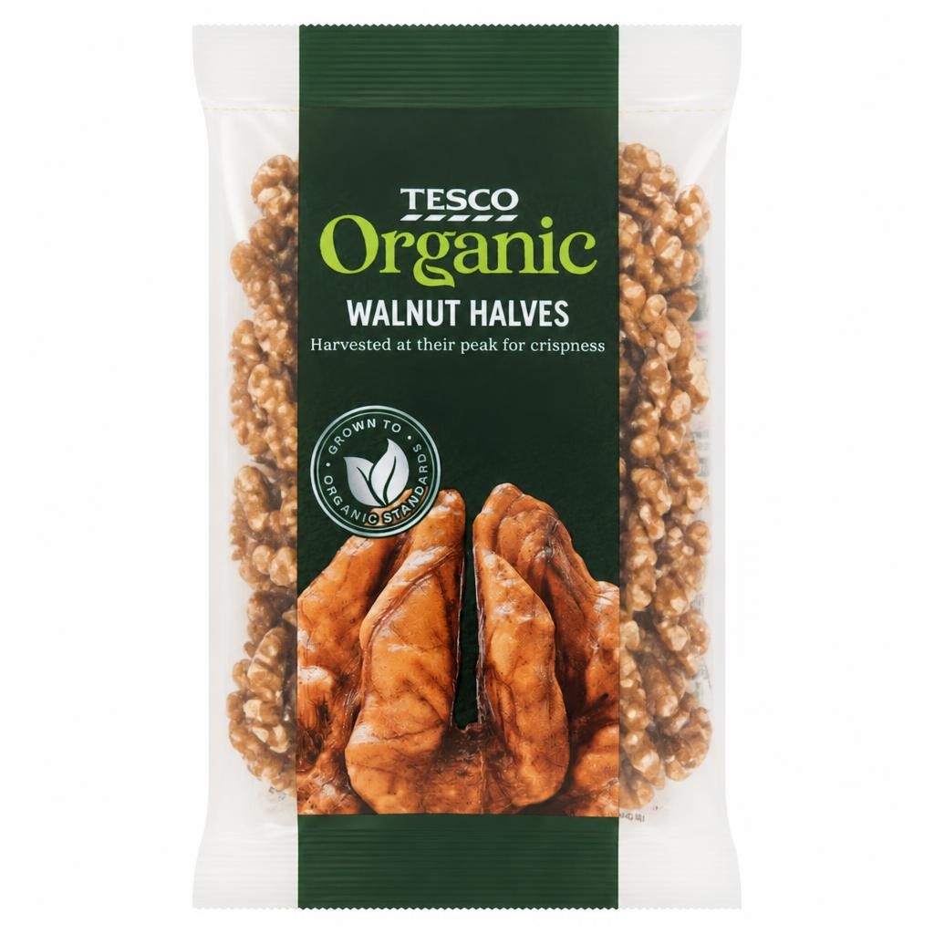 Tesco Organic Walnut Halves 100G