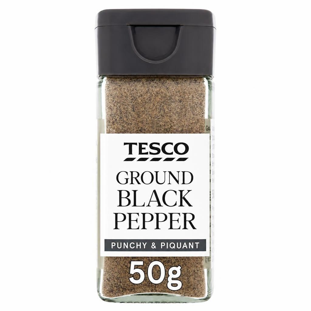 Tesco Ground Black Pepper 50G