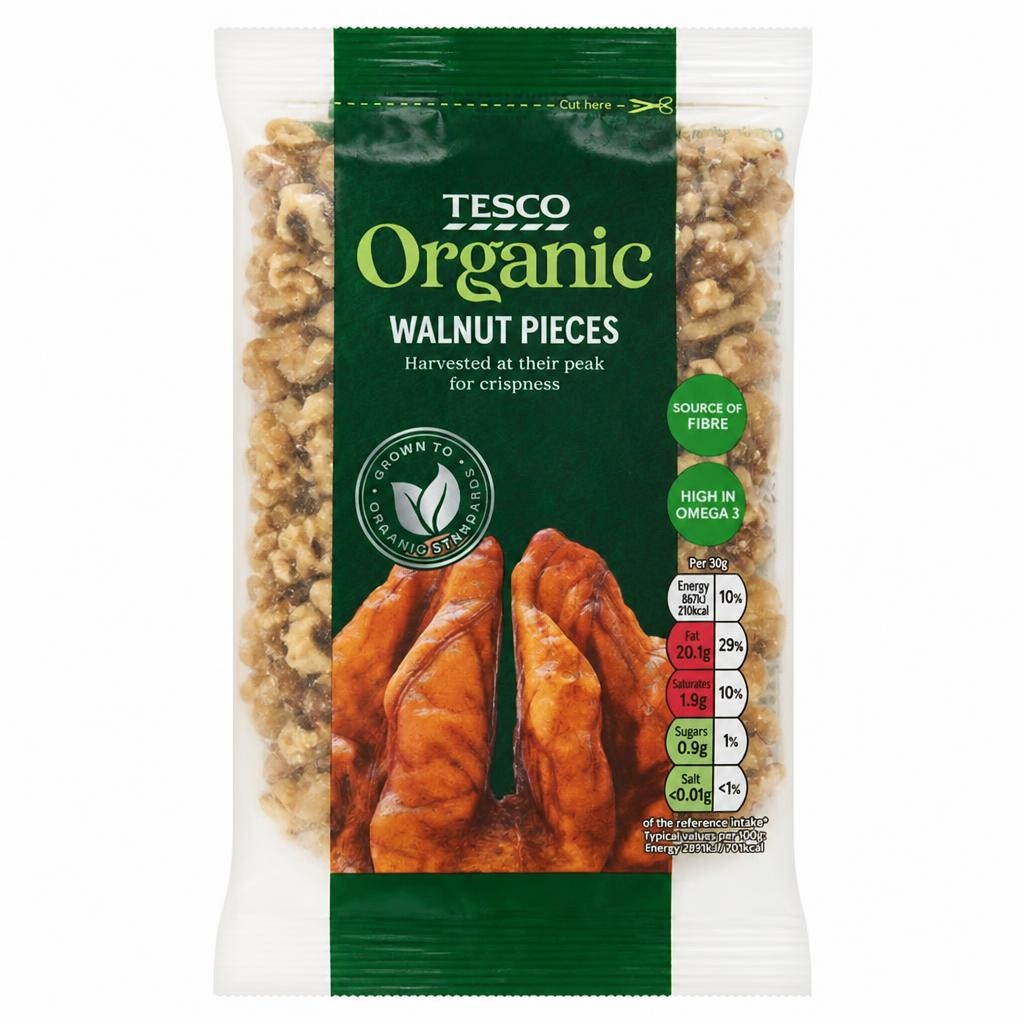 Tesco Organic Walnut Pieces 100G